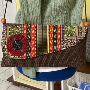 Colorful Patterned Clutch Bag